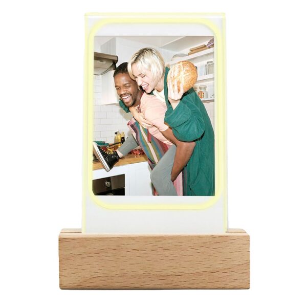 Instax Mini Led Işıklı Ahşap Fotoğraf Çerçevesi - Görsel 2