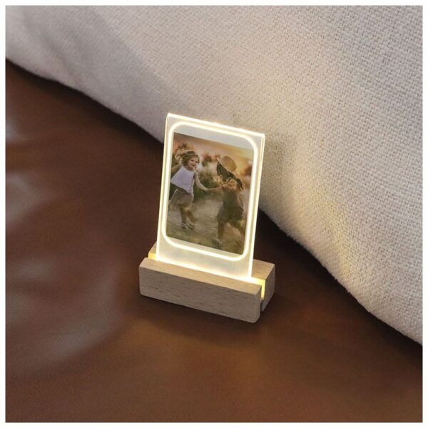 Instax Mini Led Işıklı Ahşap Fotoğraf Çerçevesi - Görsel 5