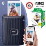 Instax Mini Link 2 Uzay Mavisi Akıllı Telefon Yazıcısı ve 20'li mini Film
