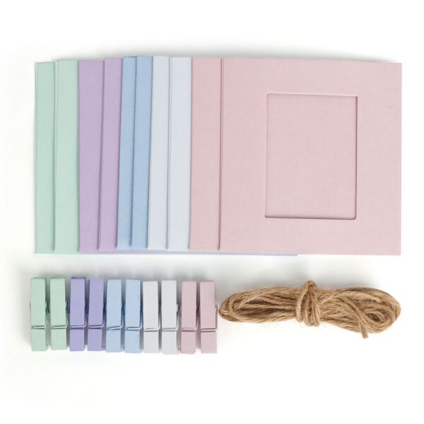 Instax Mini Resim Çerçeveli 10 Mandal Set - Görsel 7