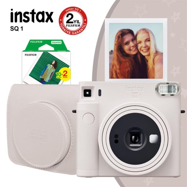 Instax SQ1 Beyaz Fotoğraf Makinesi ve Hediye Seti 4