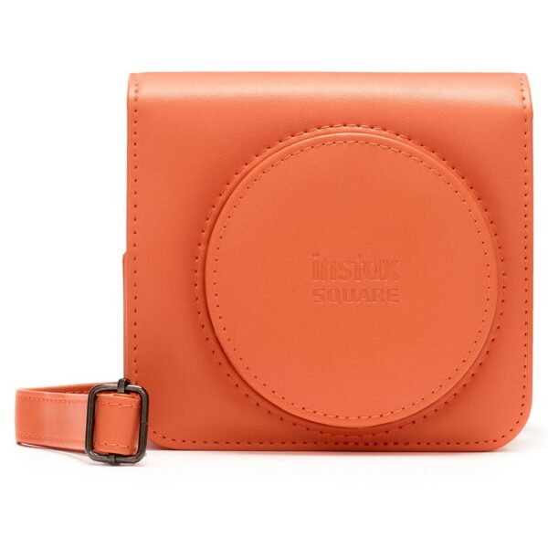 Instax SQ1 Terracotta Turuncu Fotoğraf Makinesi 20li Kare Film Deri Kılıf Pleksi Çerçeve ve Kıskaçlı Stand - Görsel 3
