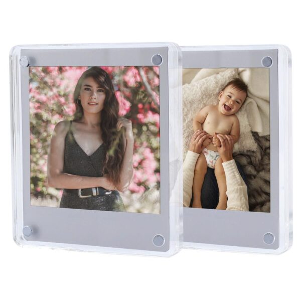 Instax Square Kare Film Uyumlu Mıknatıslı Pleksi Resim Çerçevesi 2 Adet