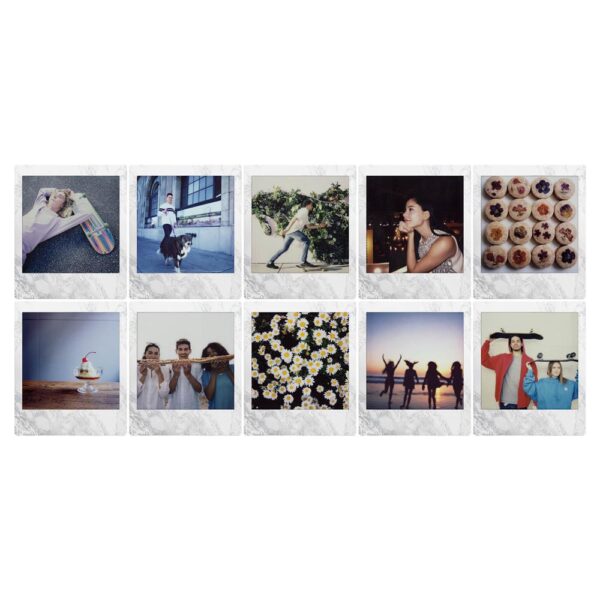 Instax Square WhiteMarble 10'lu Kare Özel Film - Görsel 2
