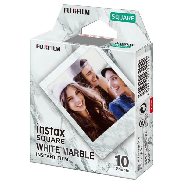 Instax Square WhiteMarble 10'lu Kare Özel Film - Görsel 3