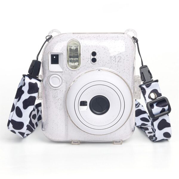 Instax mini 12 Beyaz Fotoğraf Makinesi-10'lu Film-Kıskaçlı Resim Standı ve Simli Pleksi Kılıf Seti - Görsel 4