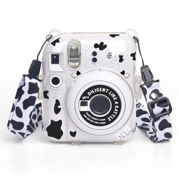 Instax mini 12 Beyaz Fotoğraf Makinesi-10'lu Film-Kıskaçlı Resim Standı ve Simli Pleksi Kılıf Seti - Görsel 5