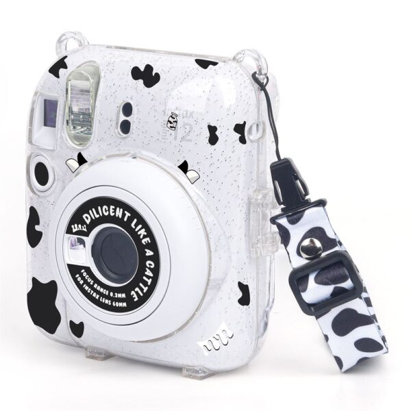 Instax mini 12 Beyaz Fotoğraf Makinesi-20'li Film-Kıskaçlı Resim Standı ve Simli Pleksi Kılıf Seti - Görsel 5