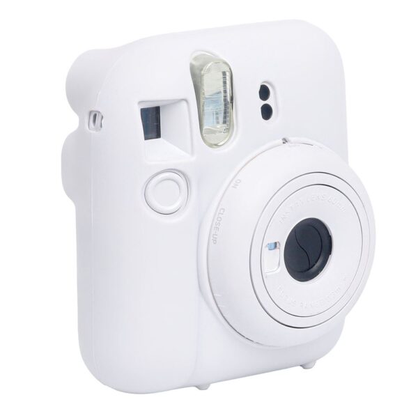 Instax mini 12 Beyaz Fotoğraf Makinesi-20'li Film-Kıskaçlı Stand-Mini Albüm ve Silikon Kılıf Seti - Görsel 3