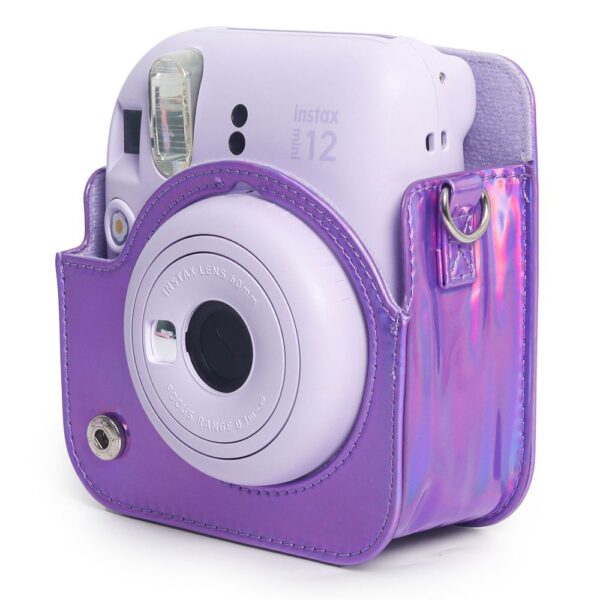 Instax mini 12 Lila Fotoğraf Makinesi-10'lu Film ve Parlak Kılıf Seti - Görsel 3