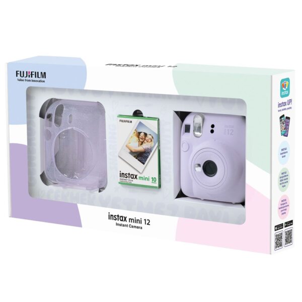 Instax mini 12 Lila Fotoğraf Makinesi 10'lu Film ve Pleksi Kılıf Bundle Box - Görsel 2