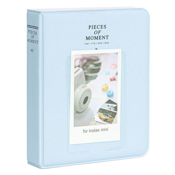 Instax mini 12 Mavi Fotoğraf Makinesi-10'lu Film-Kıskaçlı Stand-PVC Albüm ve Simli Pleksi Kılıf Seti - Görsel 7