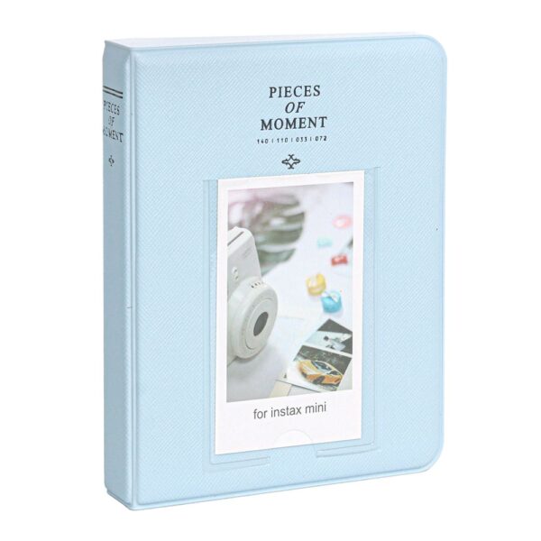 Instax mini 12 Mavi Fotoğraf Makinesi-20'li Film-Kıskaçlı Stand-PVC Albüm ve Simli Pleksi Kılıf Seti - Görsel 5