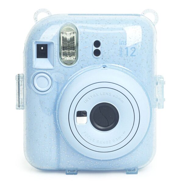 Instax mini 12 Mavi Fotoğraf Makinesi-20'li Film-Kıskaçlı Stand-PVC Albüm ve Simli Pleksi Kılıf Seti - Görsel 6