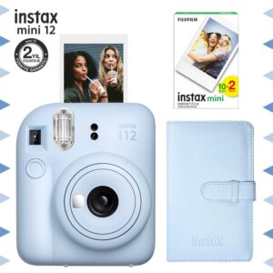 Instax mini 12 Mavi Fotoğraf Makinesi-20'li Film ve Laporta Albüm Seti