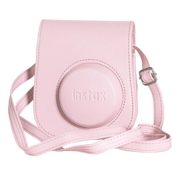 Instax mini 12 Pembe Fotoğraf Makinesi-10'lu Film-Çerçeve ve Deri Kılıf Seti - Görsel 7