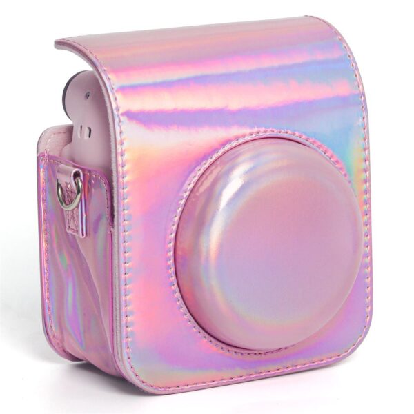 Instax mini 12 Pembe Fotoğraf Makinesi-10'lu Film ve Parlak Kılıf Seti - Görsel 3