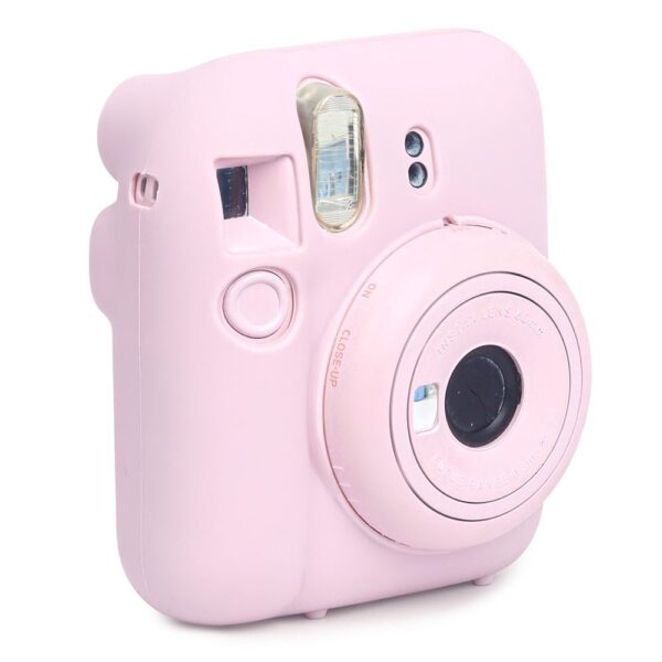 Instax mini 12 Pembe Fotoğraf Makinesi-20'li Film-Kıskaçlı Resim Standı ve Silikon Kılıf Seti - Görsel 7