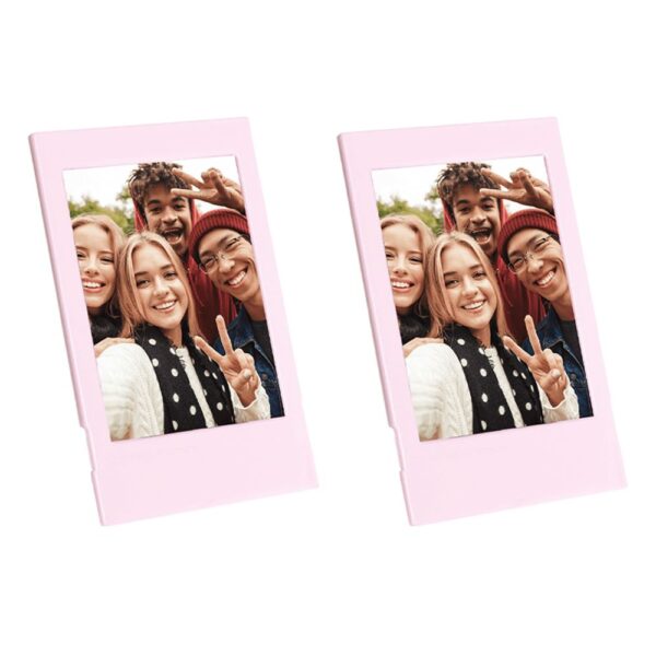 Instax mini 12 Simli Şeffaf Pembe Kılıf Pvc 64'lü Albüm ve Fotoğraf Çerçeveleri Aksesuar Seti - Görsel 2