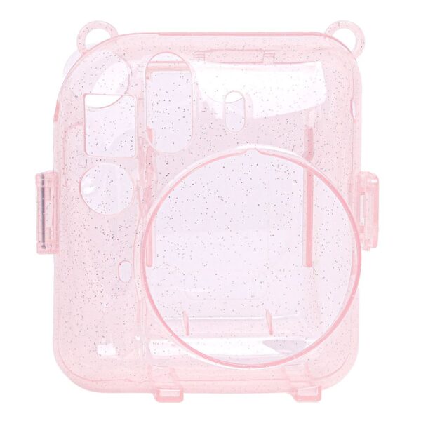 Instax mini 12 Simli Şeffaf Pembe Kılıf Pvc 64'lü Albüm ve Fotoğraf Çerçeveleri Aksesuar Seti - Görsel 4