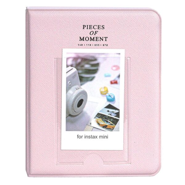 Instax mini 12 Simli Şeffaf Pembe Kılıf Pvc 64'lü Albüm ve Fotoğraf Çerçeveleri Aksesuar Seti - Görsel 5