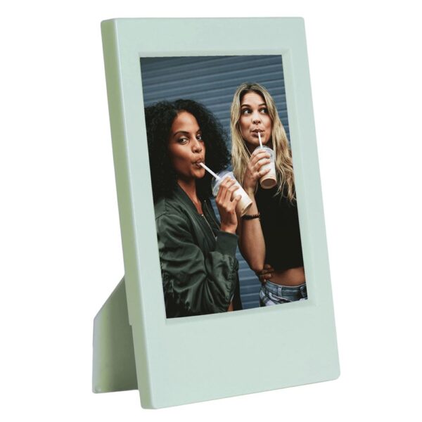Instax mini 12 Yeşil Fotoğraf Makinesi-10'lu Film-Çerçeve ve Deri Kılıf Seti - Görsel 7