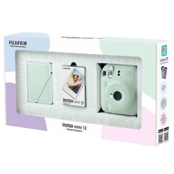 Instax mini 12 Yeşil Fotoğraf Makinesi 10'lu Film ve 28'li Mini Albüm Bundle Box - Görsel 3
