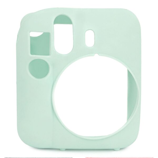Instax mini 12 Yeşil Slikon Kılıf Mini 28'li Albüm ve Fotoğraf Çerçeveleri Aksesuar Seti - Görsel 3
