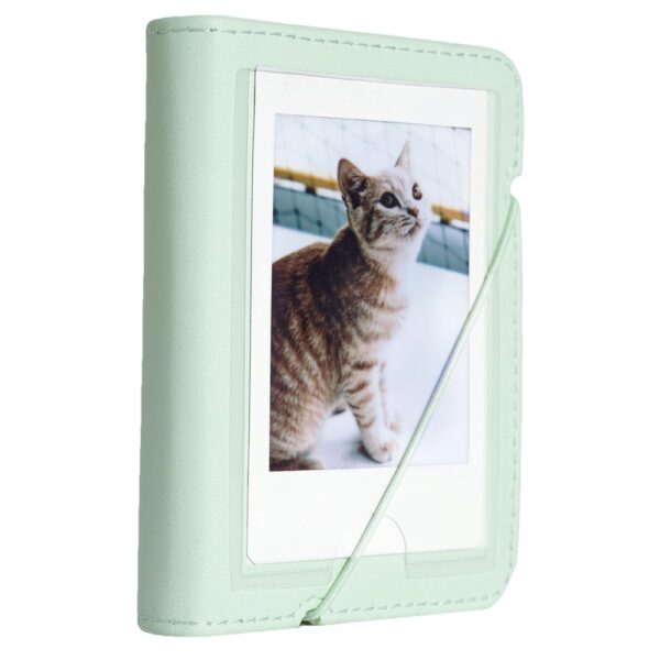 Instax mini 12 Yeşil Slikon Kılıf Mini 28'li Albüm ve Fotoğraf Çerçeveleri Aksesuar Seti - Görsel 5