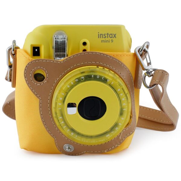 Instax mini 8 ve 9 uyumlu Sarı Bez Çanta - Görsel 3