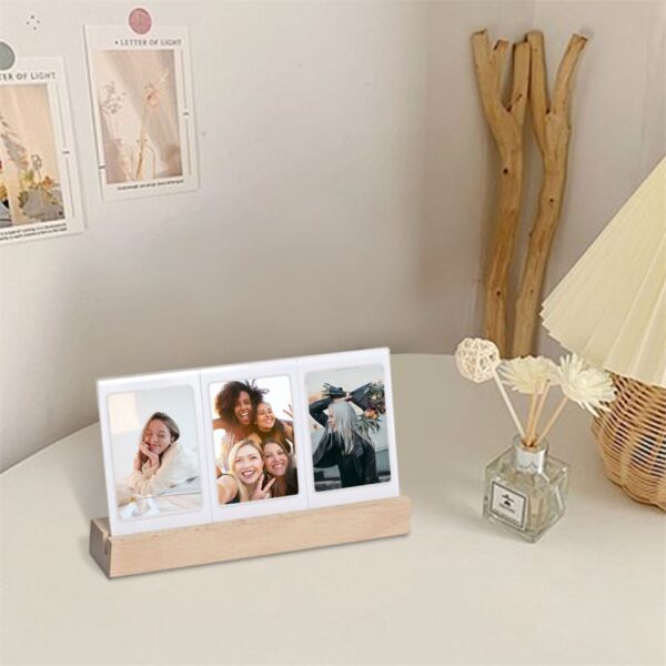 Instax mini Ahşap Işıklı 5'li Fotoğraf Çerçeve Seti - Görsel 6