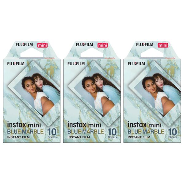 Instax mini Blue Marble 10x3 Film Seti