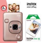 Instax mini LiPlay Hybrid Blush Gold Fotoğraf Makinesi 10lu mini Film