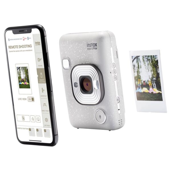 Instax mini LiPlay Hybrid Stone White Fotoğraf Makinesi Çantalı Hediye Seti 4 - Görsel 5