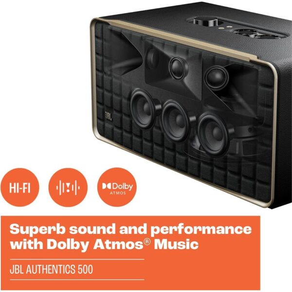 JBL Authentic 500 Siyah Dolbyt Atmos Wireless Kablosuz Hifi Hoparlör - Görsel 7