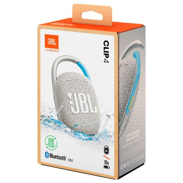 JBL Clip 4 Eco Beyaz Taşınabilir Bluetooth Hoparlör-JB.JBLCLIP4ECOWHT - Görsel 7