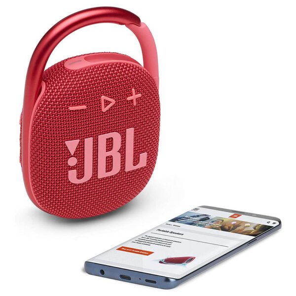 JBL Clip 4 Kırmızı Taşınabilir Bluetooth Hoparlör - Görsel 4