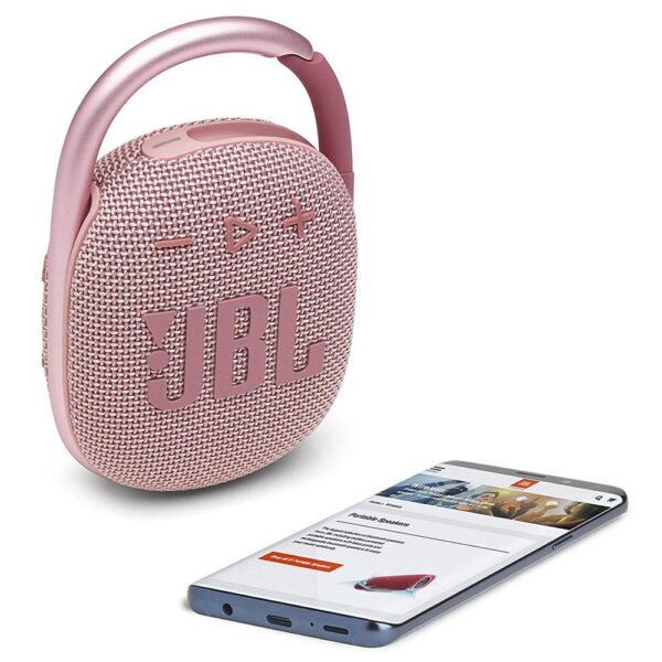 JBL Clip 4 Pembe Taşınabilir Bluetooth Hoparlör - Görsel 5