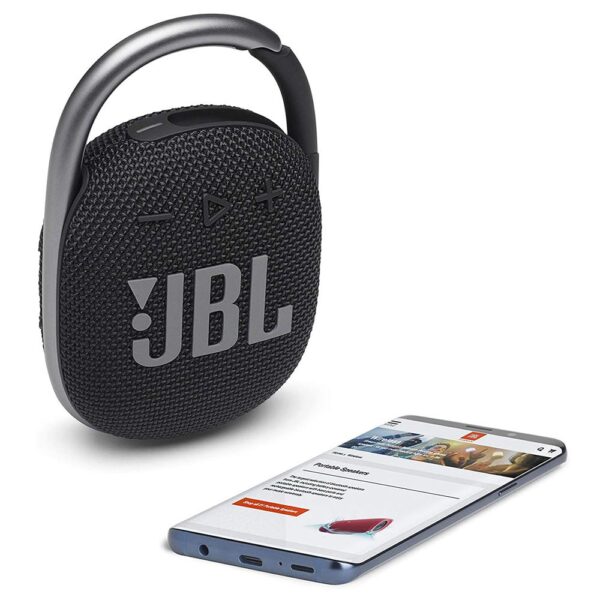 JBL Clip 4 Siyah Taşınabilir Bluetooth Hoparlör - Görsel 3