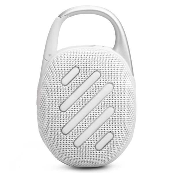 JBL Clip 5 Beyaz Taşınabilir Bluetooth Hoparlör - Görsel 3