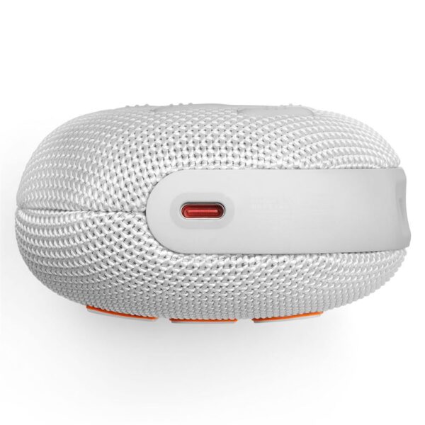 JBL Clip 5 Beyaz Taşınabilir Bluetooth Hoparlör - Görsel 4