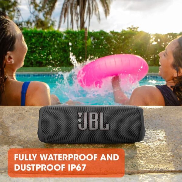 JBL Flip 6 Gri Su Geçirmez Taşınabilir Bluetooth Hoparlör - Görsel 7