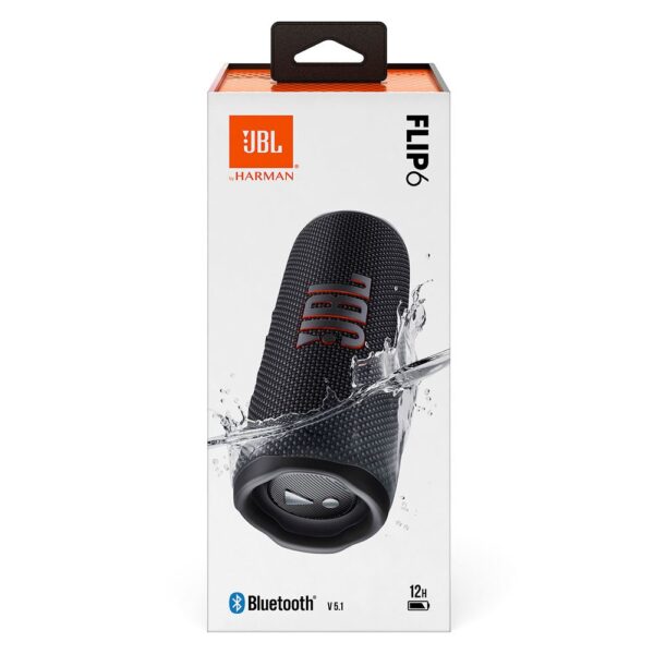 JBL Flip 6 Siyah Su Geçirmez Taşınabilir Bluetooth Hoparlör - Görsel 7
