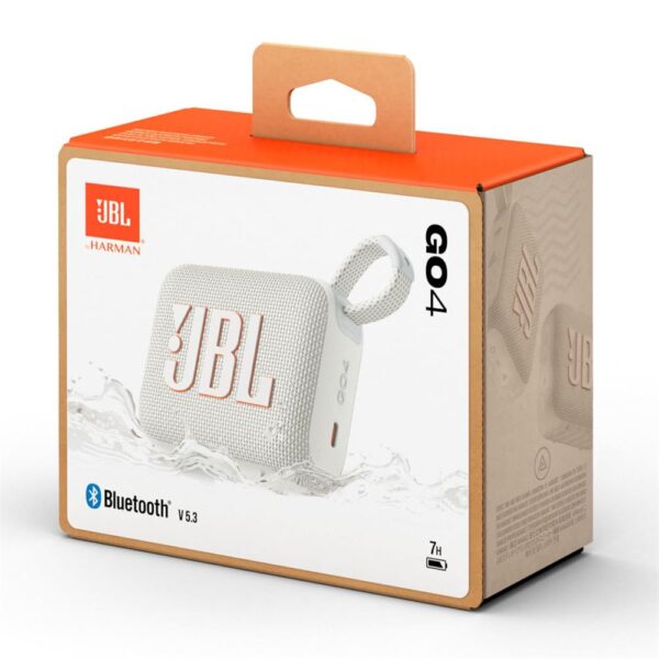 JBL Go 4 Beyaz Taşınabilir Bluetooth Hoparlör - Görsel 5