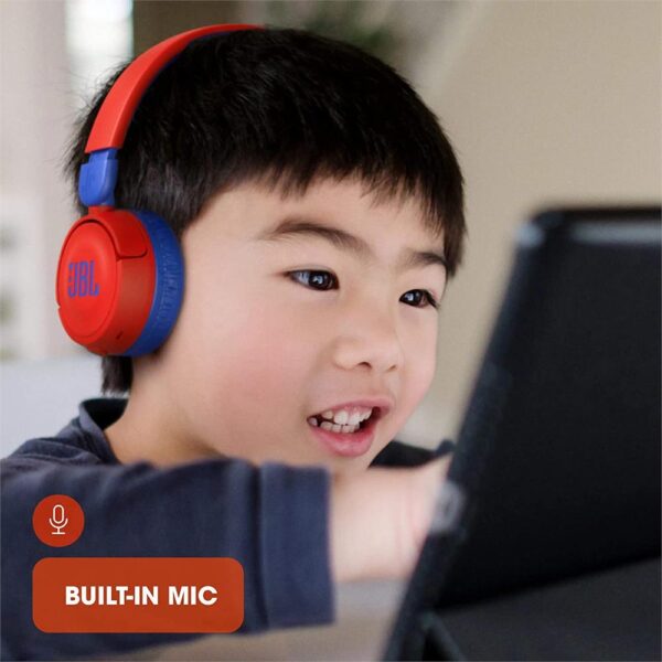 JBL JR310 Kırmızı Kablolu Kulak Üstü Çocuk Kulaklığı - Görsel 6