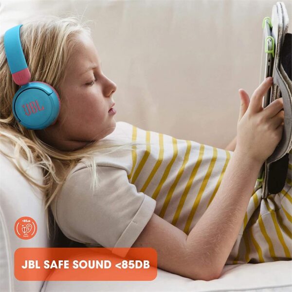 JBL JR310BT Mavi Bluetooth Kulak Üstü Çocuk Kulaklığı - Görsel 6