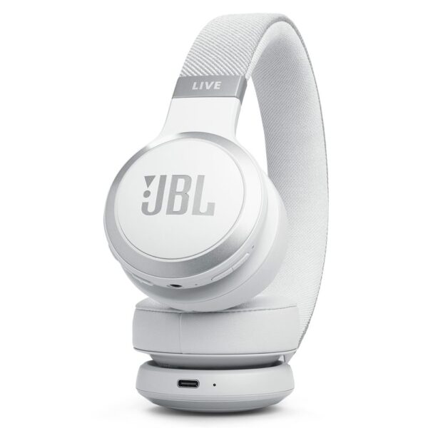 JBL Live 670BT Beyaz Uyarlanabilir Gürültü Engelleme Özellikli Wireless Kulaküstü Kulaklık - Görsel 2