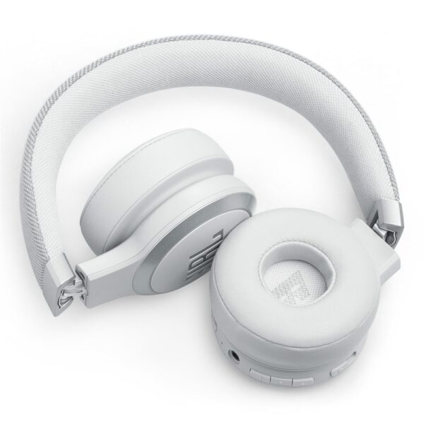 JBL Live 670BT Beyaz Uyarlanabilir Gürültü Engelleme Özellikli Wireless Kulaküstü Kulaklık - Görsel 6