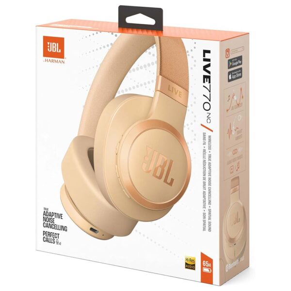 JBL Live 770BT Kum Beji Uyarlanabilir Gürültü Engelleme Özellikli Wireless Kulaküstü Kulaklık-JB.JBLLIVE770NCSAT - Görsel 6