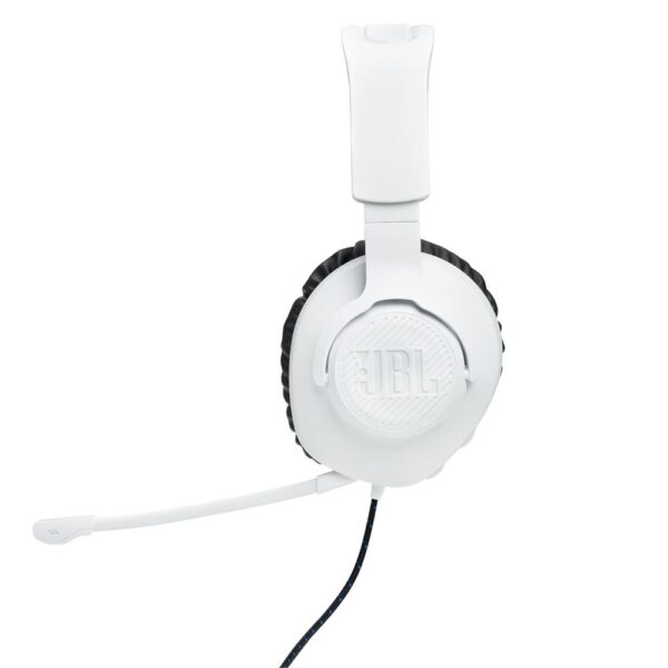 JBL Quantum 100 Beyaz-Mavi Play Station Gaming Kulak Üstü Kulaklık - Görsel 4